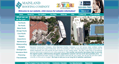 Desktop Screenshot of mainlandroofing.com