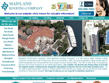 Tablet Screenshot of mainlandroofing.com
